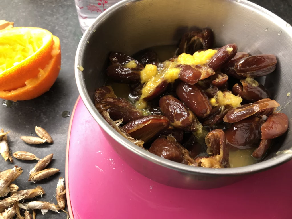 Pâte de dattes - Étape 1