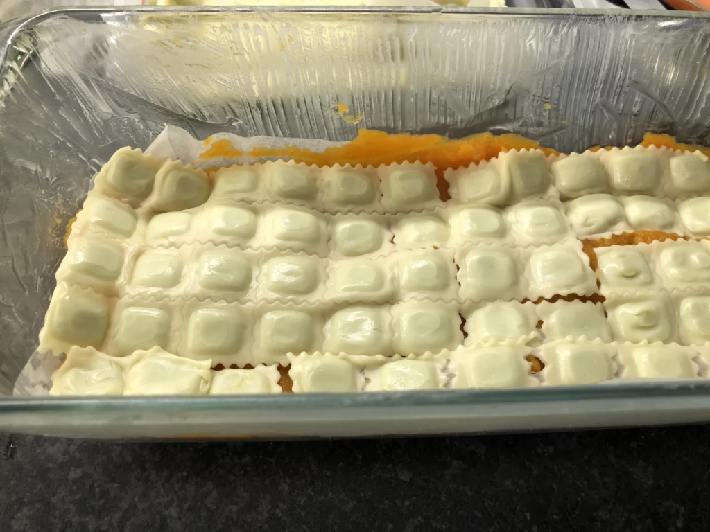 Lasagnes de ravioles patate douce et épinards - Étape 10