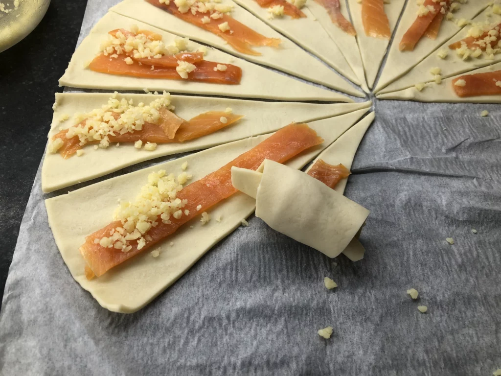 Feuilletés à la truite fumée - Étape 3