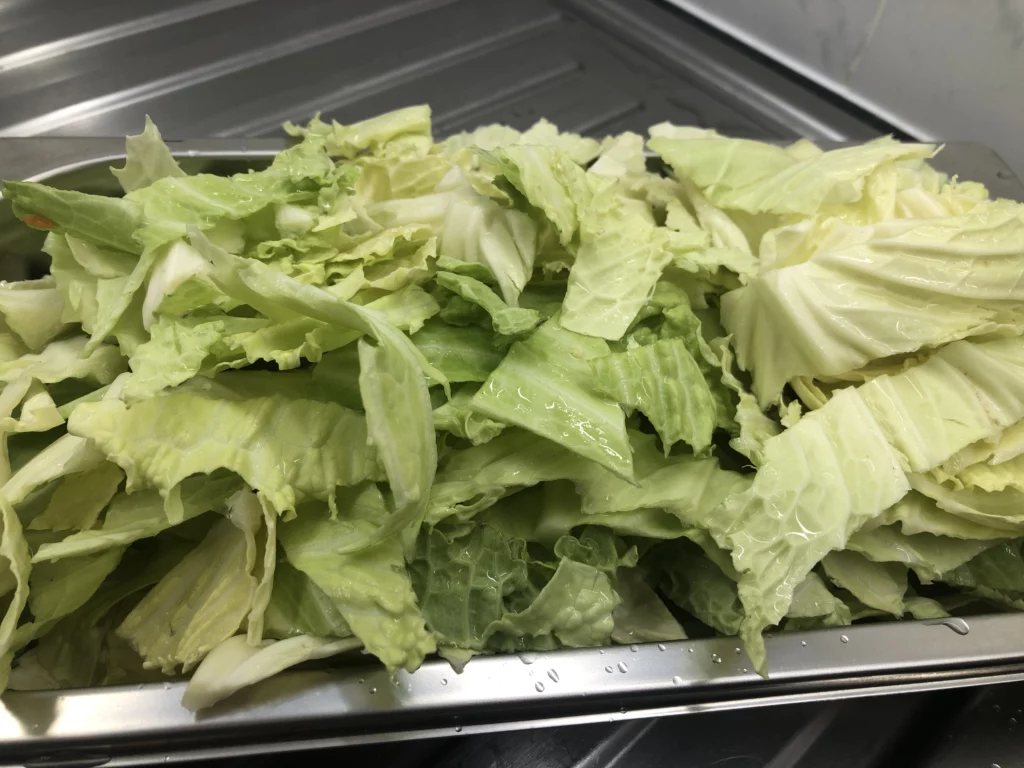 Lasagnes de ravioles au chou et navet - Étape 1