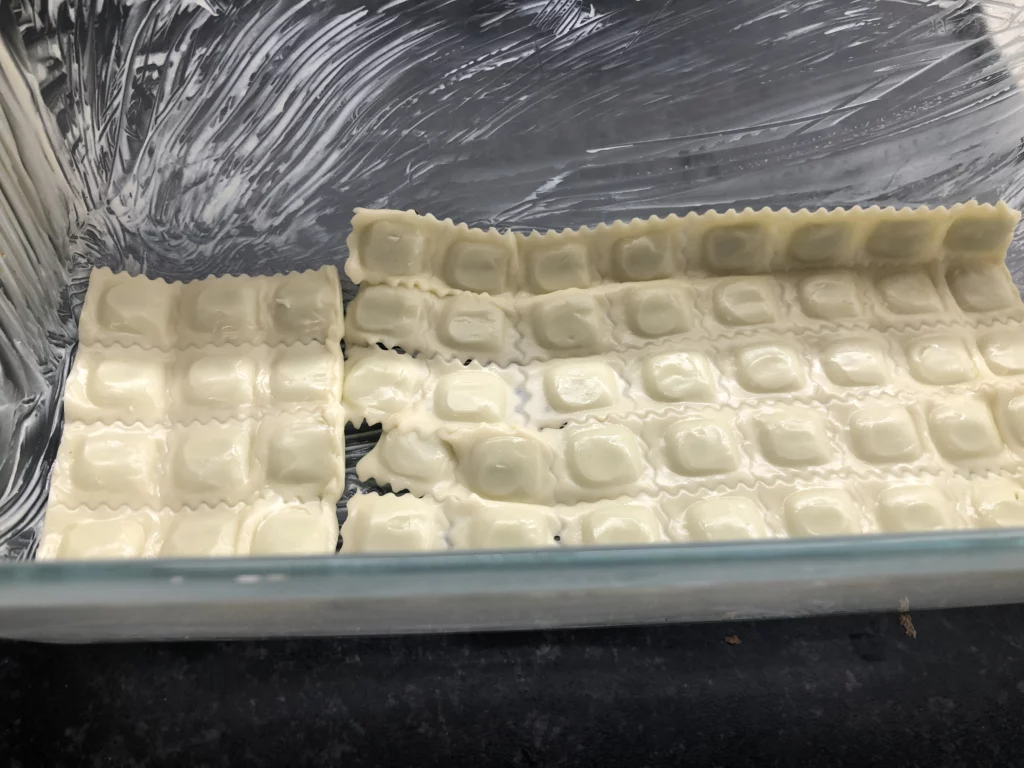 Lasagnes de ravioles au chou et navet - Étape 3