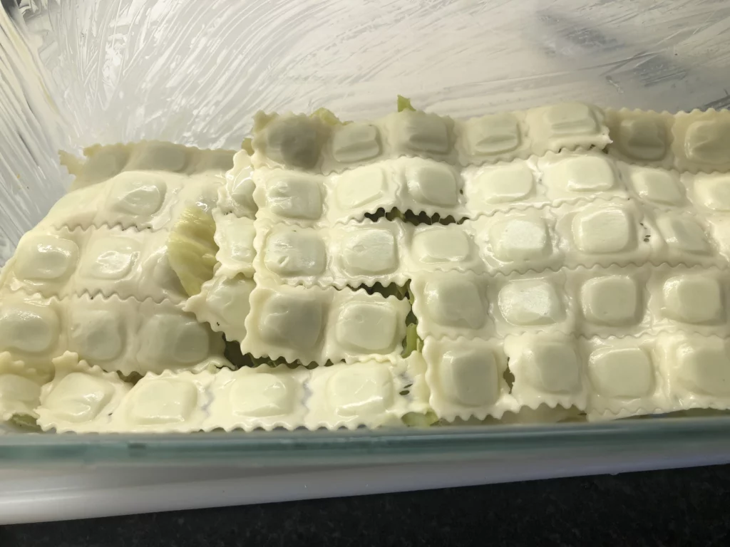 Lasagnes de ravioles au chou et navet - Étape 5