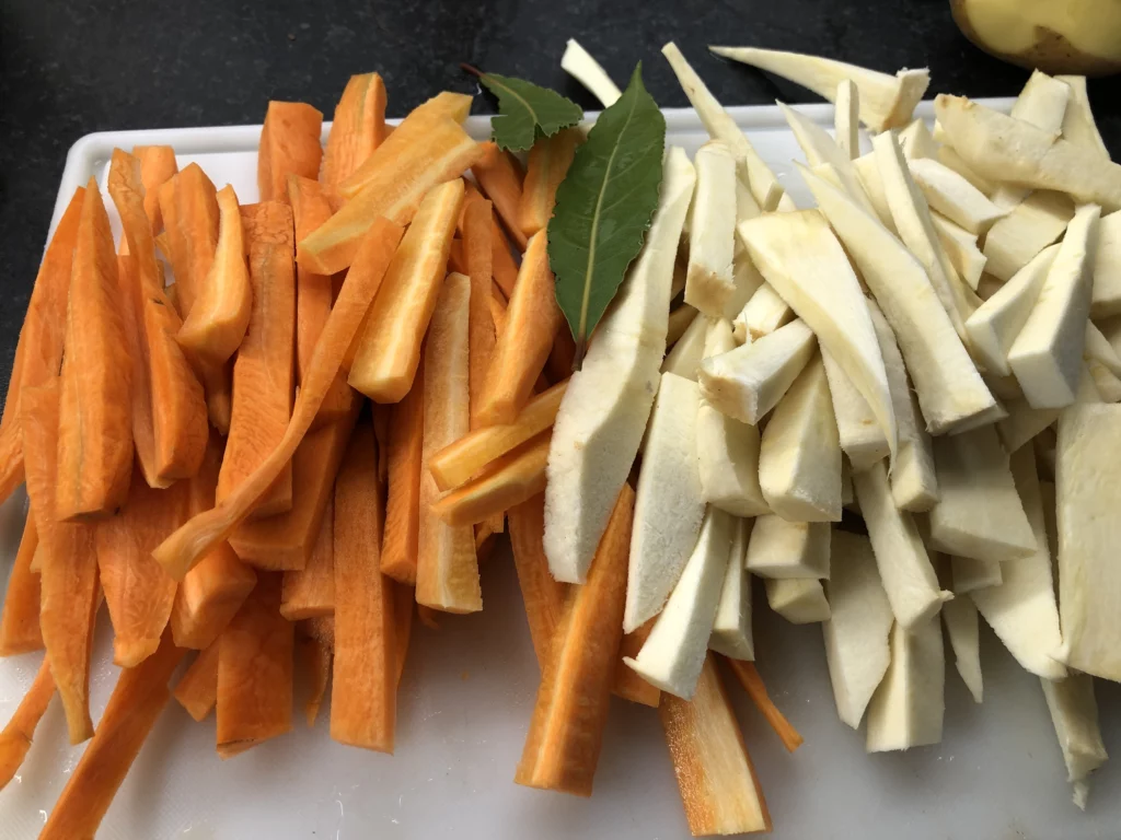 Bourguignon végétarien - Étape 1