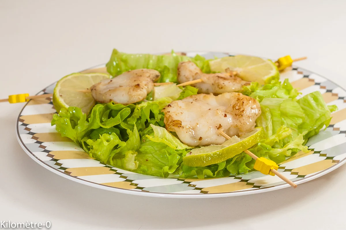 Photo de recette de joues de lotte, facile, poisson, salade, rapide, healthy, léger, Kilomètre-0, blog de cuisine réalisée à partir de produits de saison et issus de circuits courts