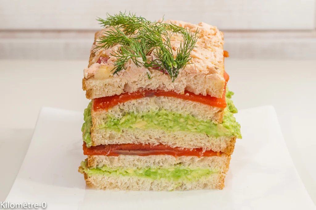 Millefeuilles de truite, avocat et saumon à la fève tonka - Étape 4