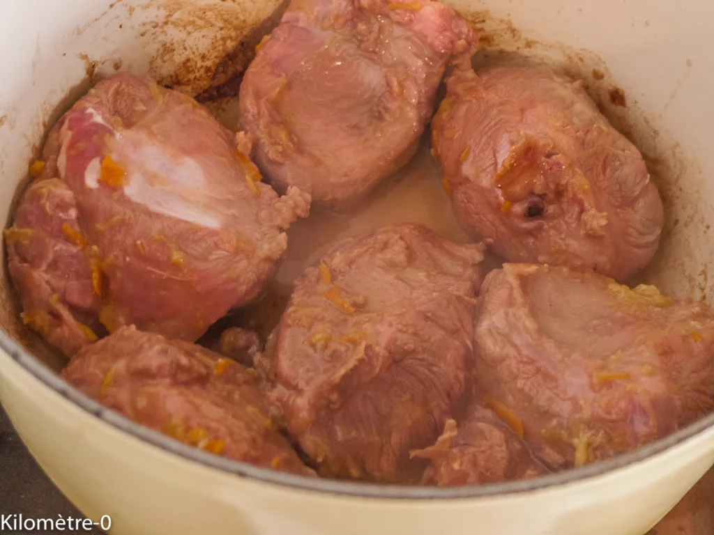 Joues de porc à l&rsquo;orange - Étape 3