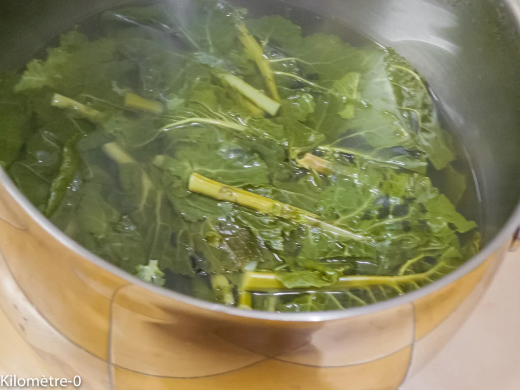 Embeurrée de choux verts aux saint jacques - Étape 2