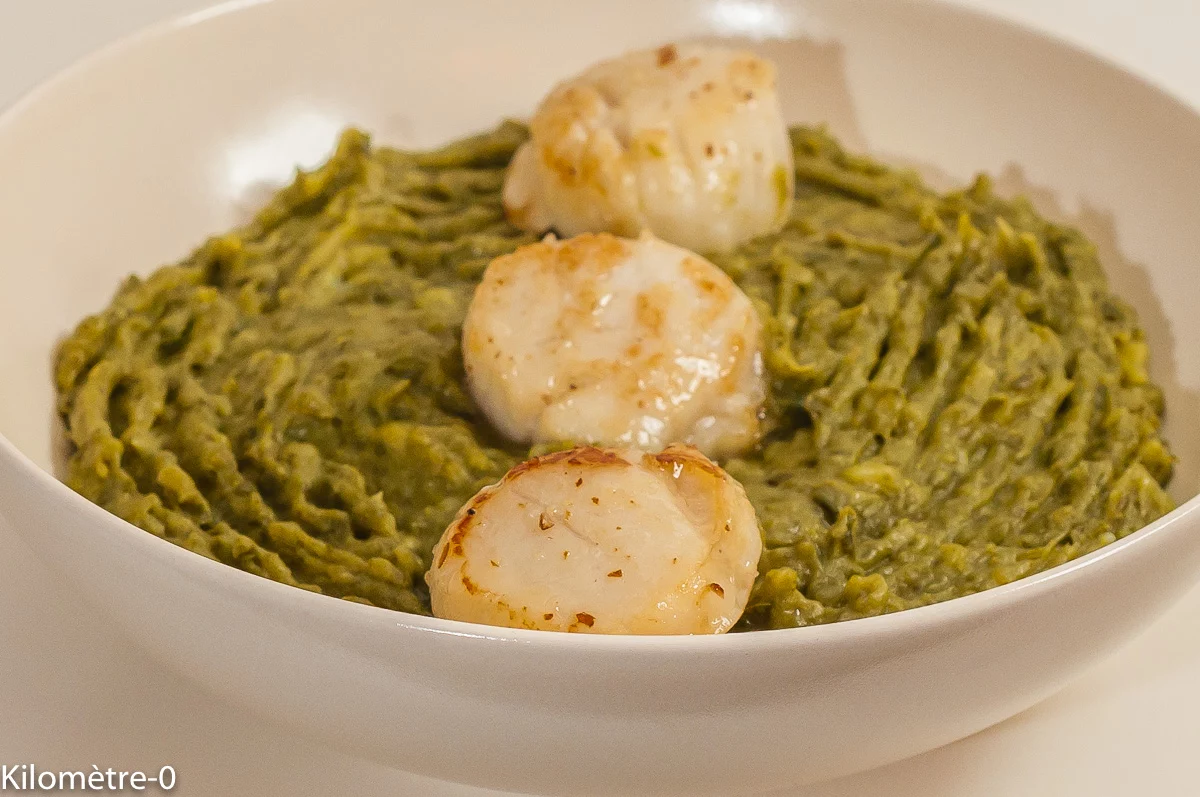 Photo de recette, embeurrée de choux verts, chou vert, saint jacques, pomme de terr, chou, hiver, légumes d'hiver, chou d'hiver, facile, rapide, healthy, Kilomètre-0, blog de cuisine réalisée à partir de produits de saison et issus de circuits courts