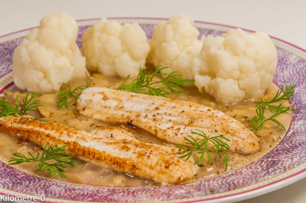 Sole, sauce au cidre et chou fleur - Étape 9