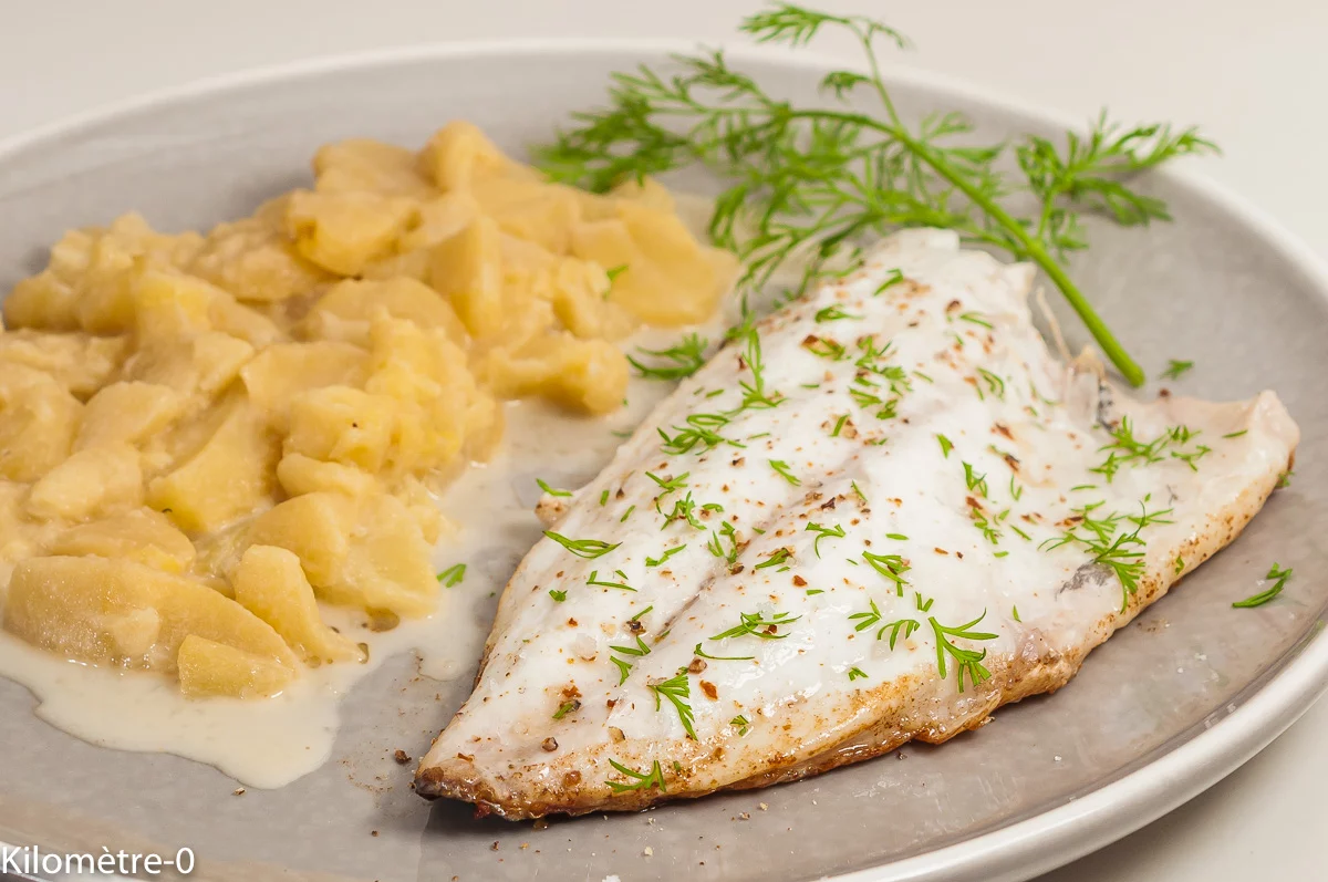 Photo de recette de poisson, hiver, automne, dorade, daurade, cidre, fruits, pommes, facile, rapide, healthy, Kilomètre-0, blog de cuisine réalisée à partir de produits de saison et issus de circuits courts