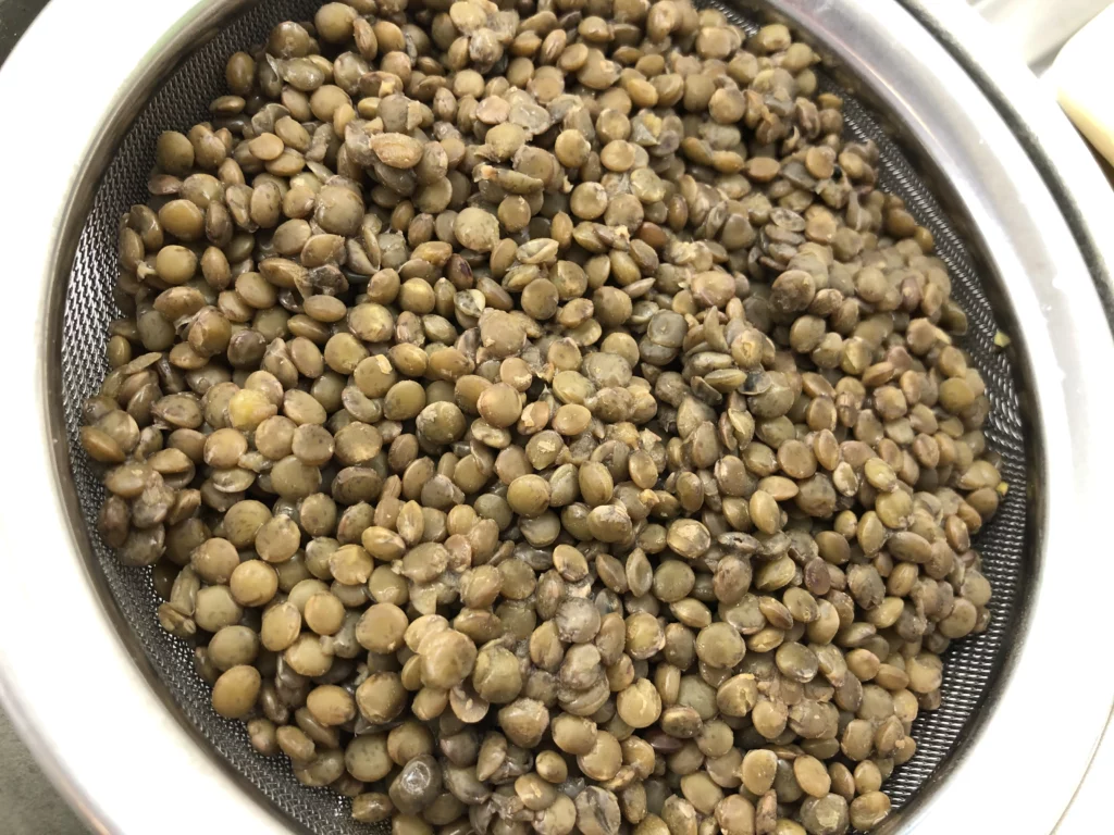 Lasagnes aux lentilles et à la scarole - Étape 1