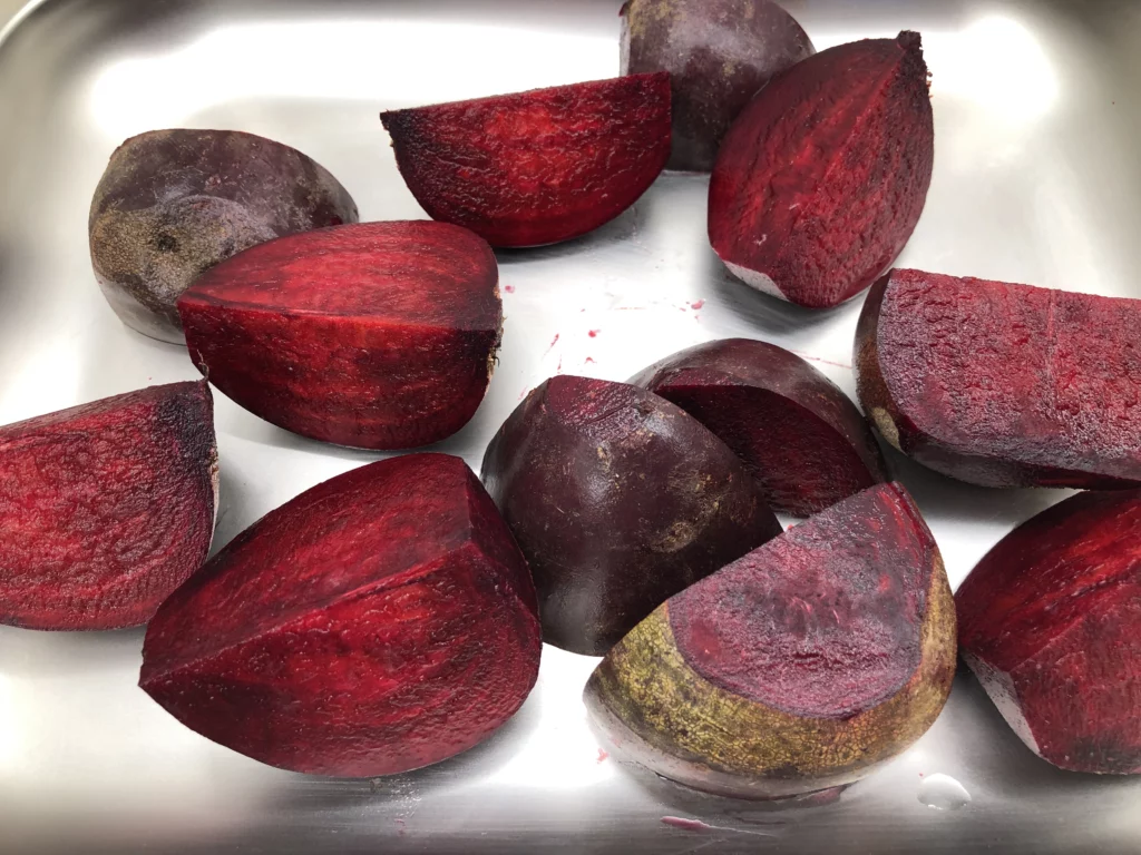 Salade de betterave, patate douce et pâtes - Étape 2