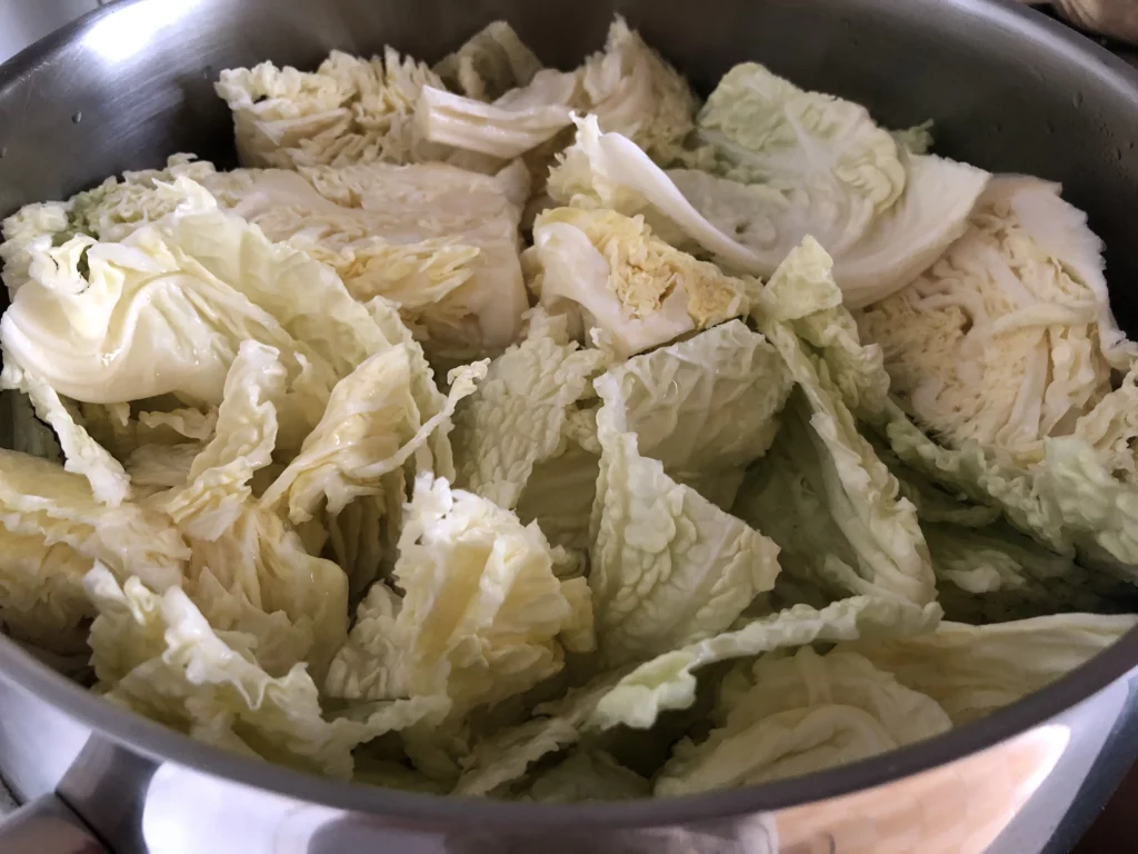 Saucisses au chou - Étape 2