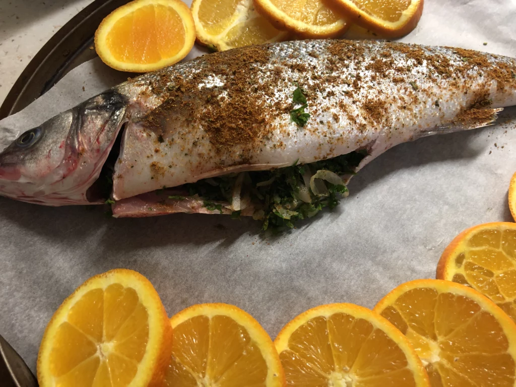 Bar aux épices marocaines et oranges - Étape 4