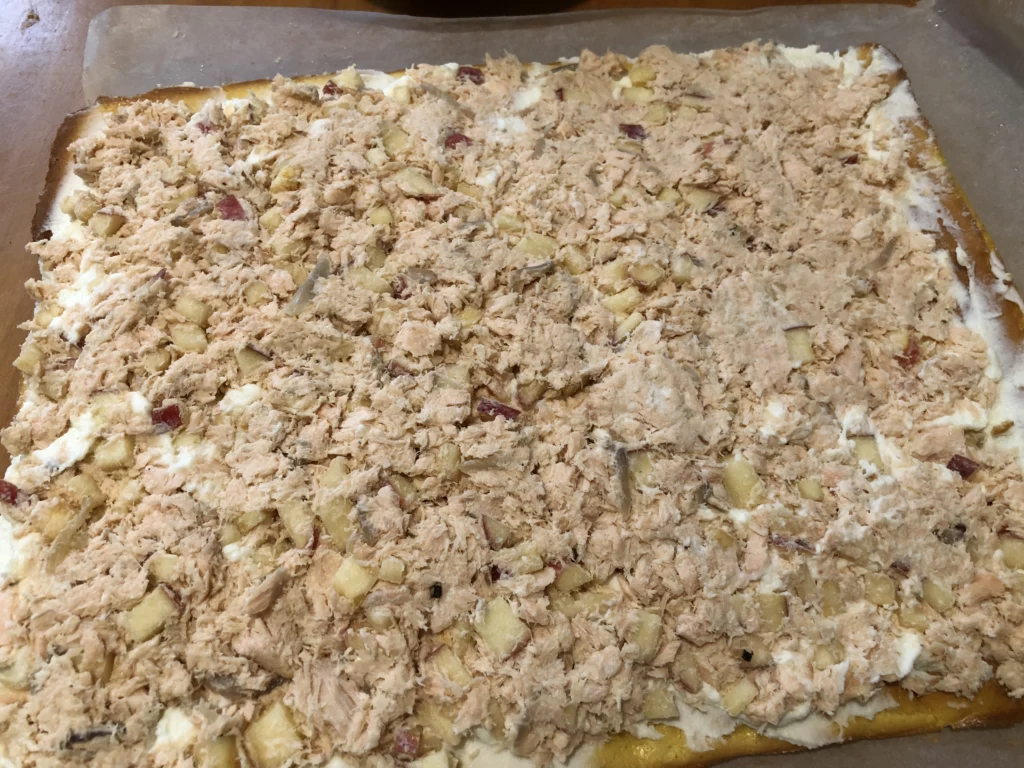 Bûche salée au saumon et à la ricotta - Étape 11