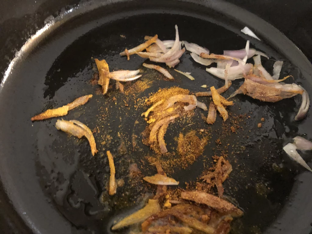 Curry d&rsquo;oeuf (Birmanie) - Étape 3