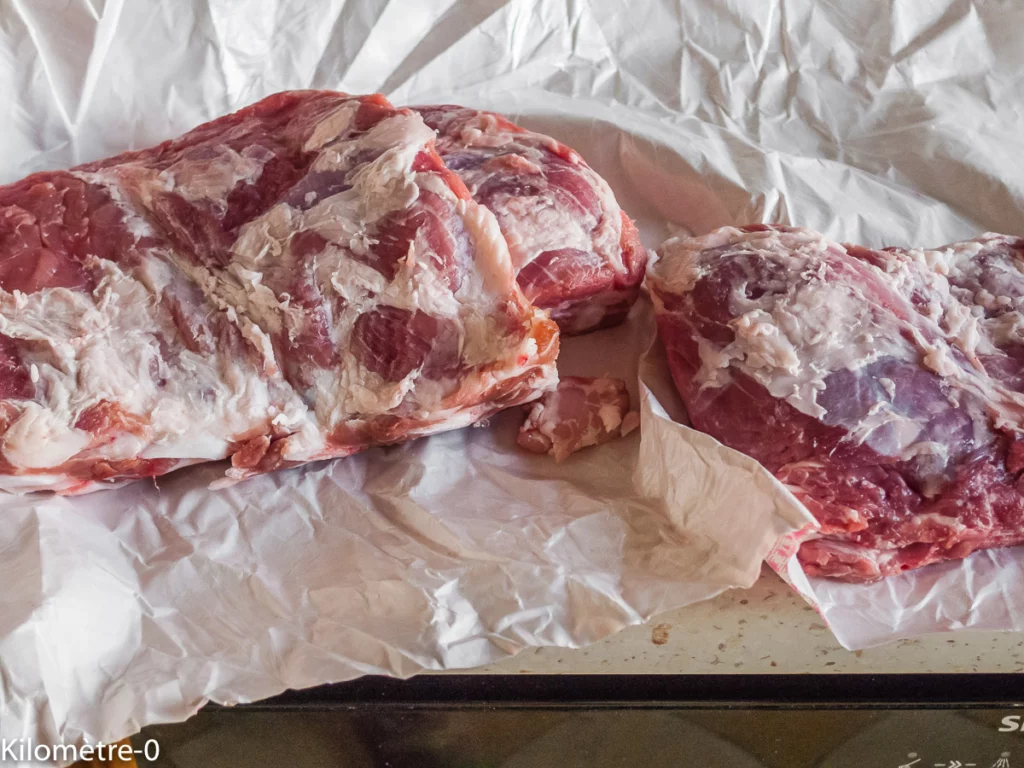 Porc laqué (cuisine chinoise) - Étape 1