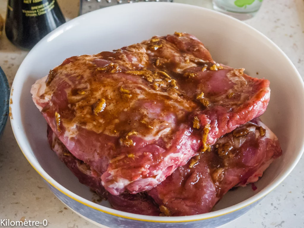 Porc laqué (cuisine chinoise) - Étape 3