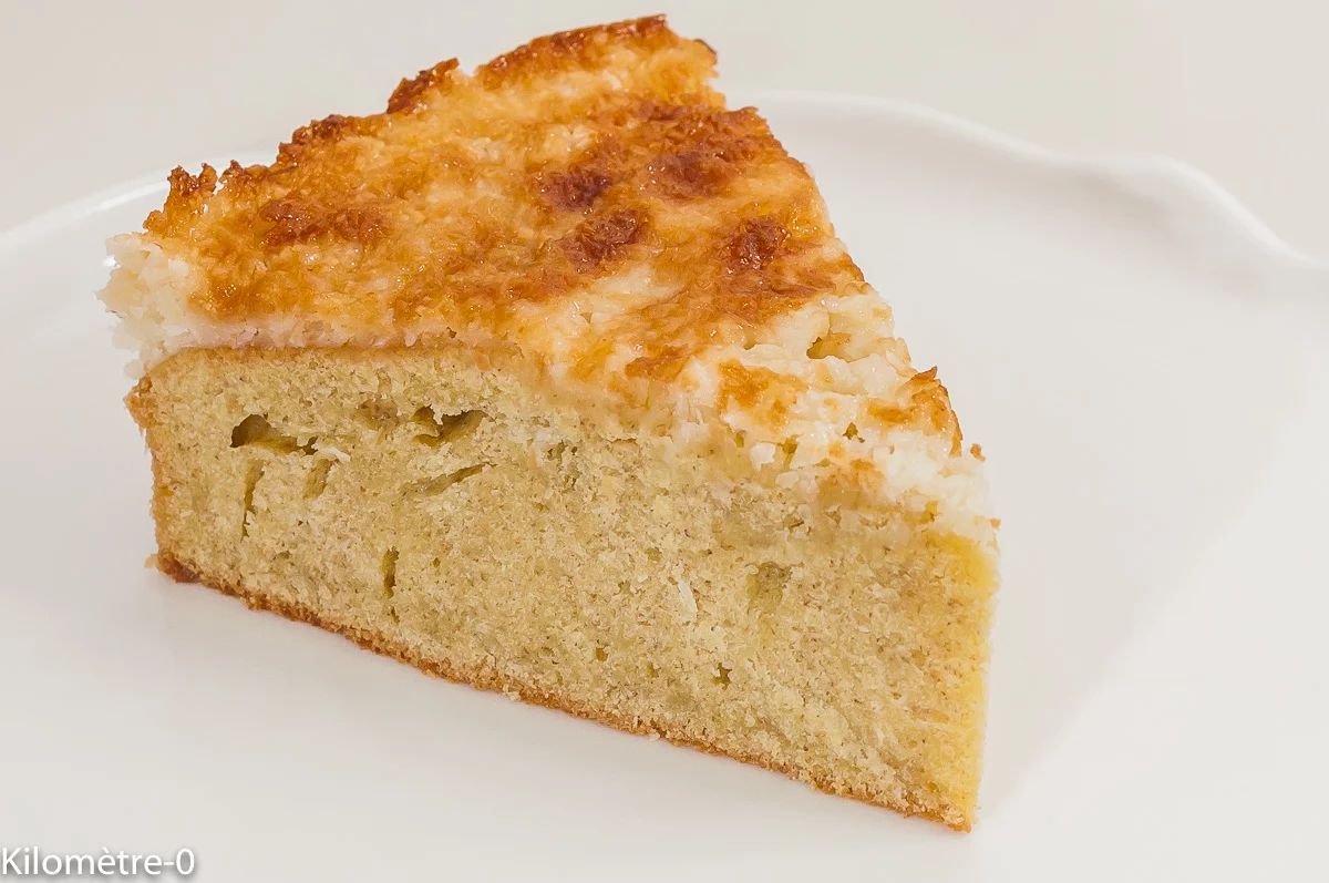 Photo de recette de gâteau, dessert, drommekage, gâteau danois, cuisine danoise, allégé, bio, noix de coco, Kilomètre-0, blog de cuisine réalisée à partir de produits de saison et issus de circuits courts