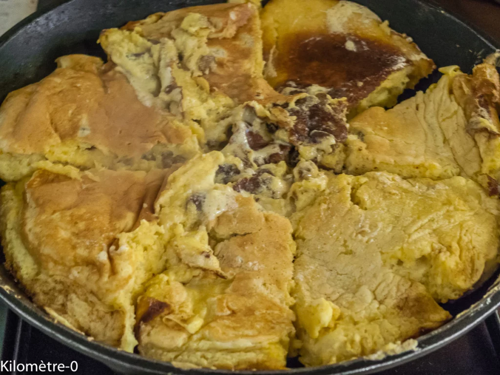 Kaiserschmarrn, crêpe impériale autrichienne - Étape 14