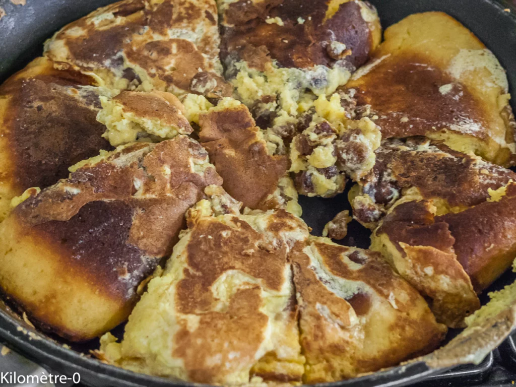 Kaiserschmarrn, crêpe impériale autrichienne - Étape 15