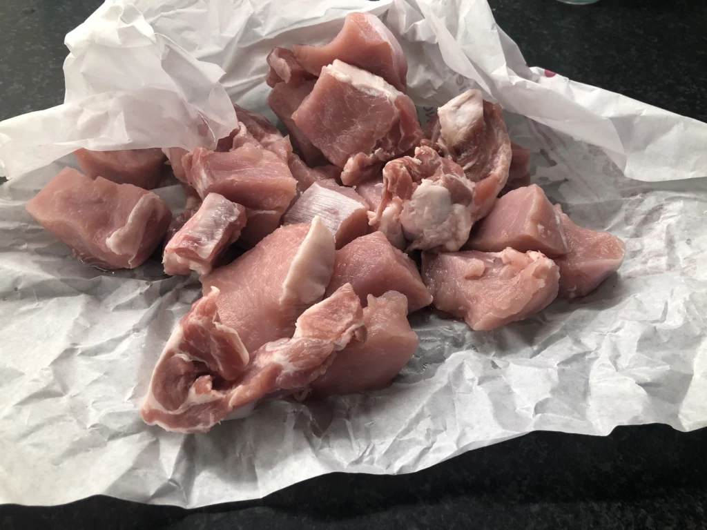 Porc au miel et au gingembre, recette médiévale - Étape 1