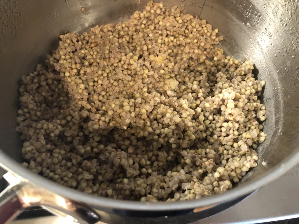 Salade de sarrasin au poireau et patate douce - Étape 3