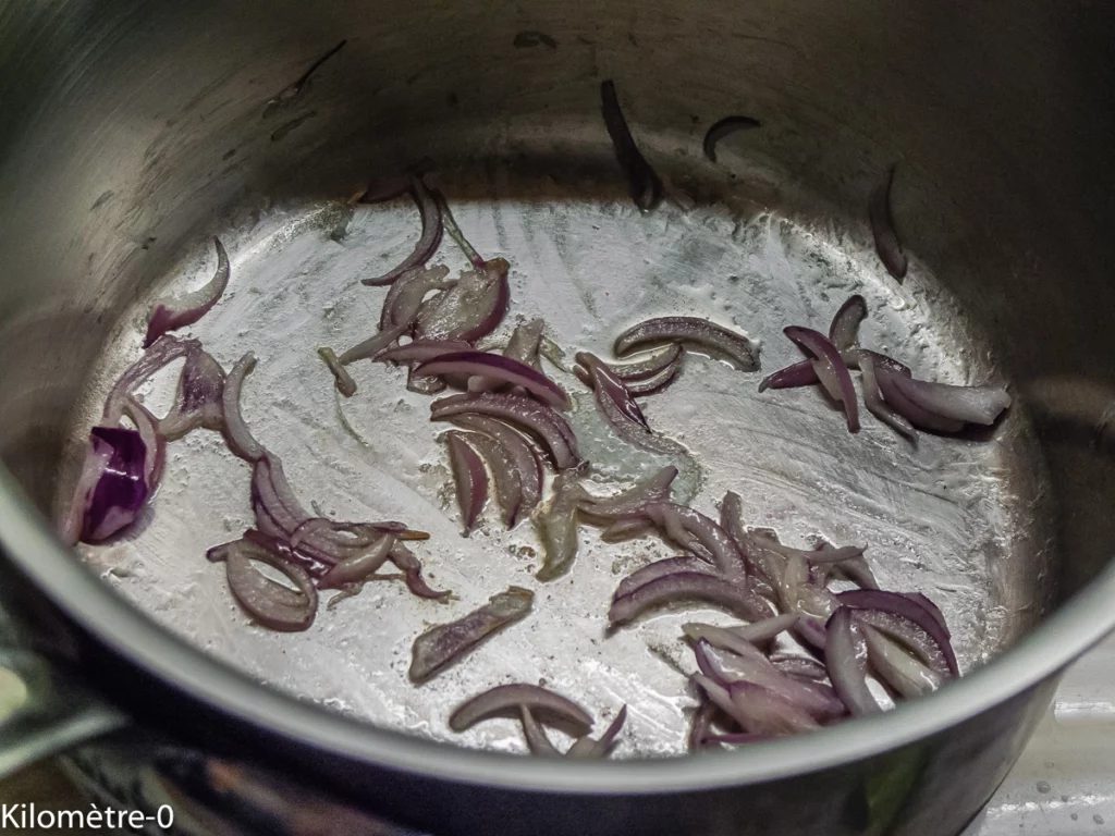 Brouet de choux verts au lard - Étape 1