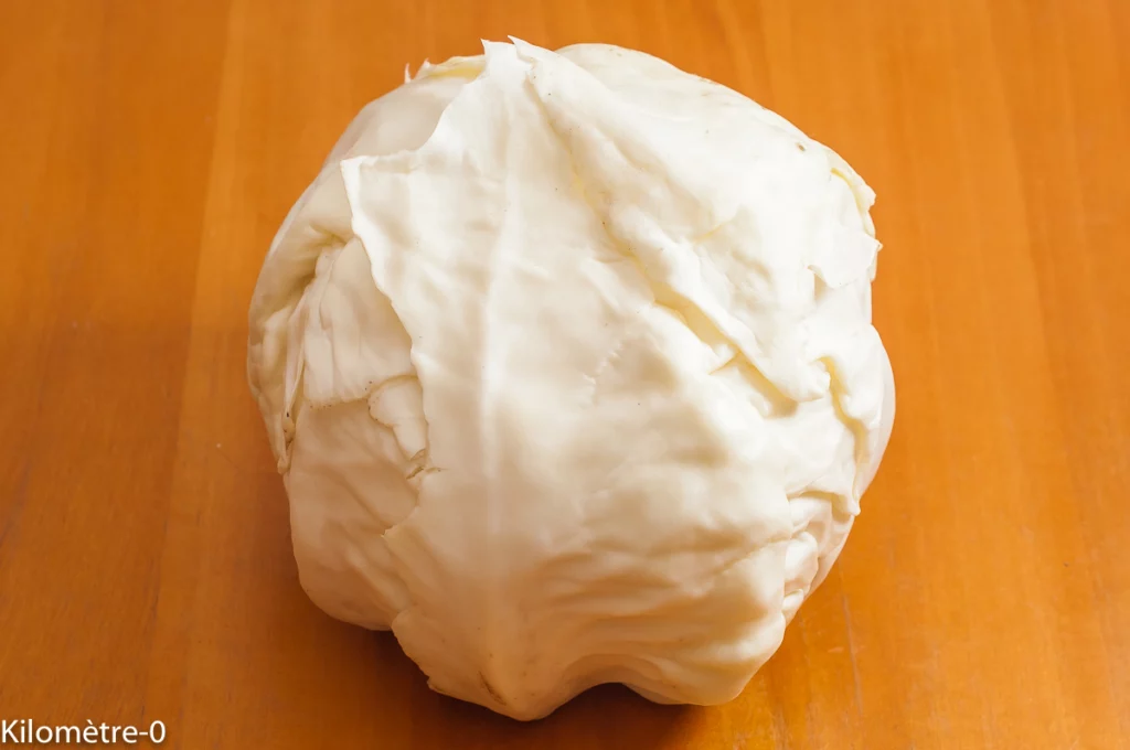 Chou blanc à l’emmental - Étape 1