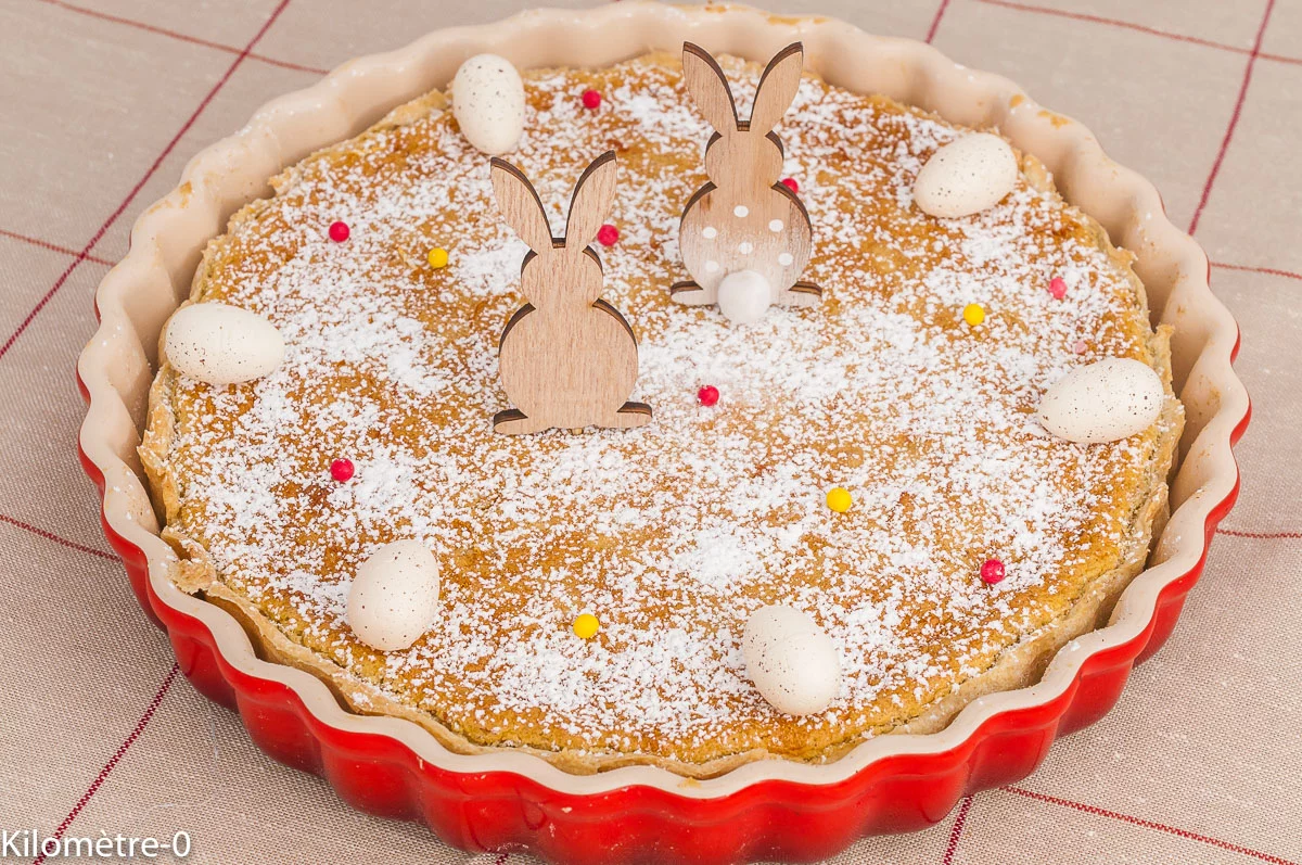 Photo de recette de dessert, gâteau de Pâques, cuisine du monde, Europe, suisse, raisins, laitage, amandes, facile, bio, heatlhy, végétarien, de Kilomètre-0, blog de cuisine réalisée à partir de produits de saison et issus de circuits courts