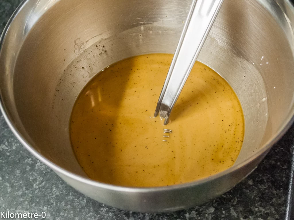 Flan au café et au lait frais entier - Étape 2