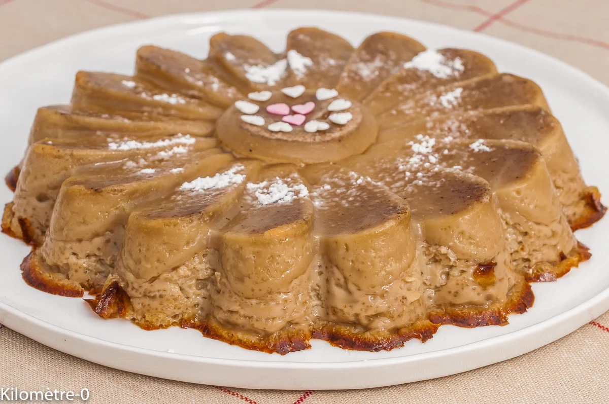 Photo de recette de flan facile, café, laitage, lait frais, dessert, rapide, léger, heathy, économique, Kilomètre-0, blog de cuisine réalisée à partir de produits de saison et issus de circuits courts