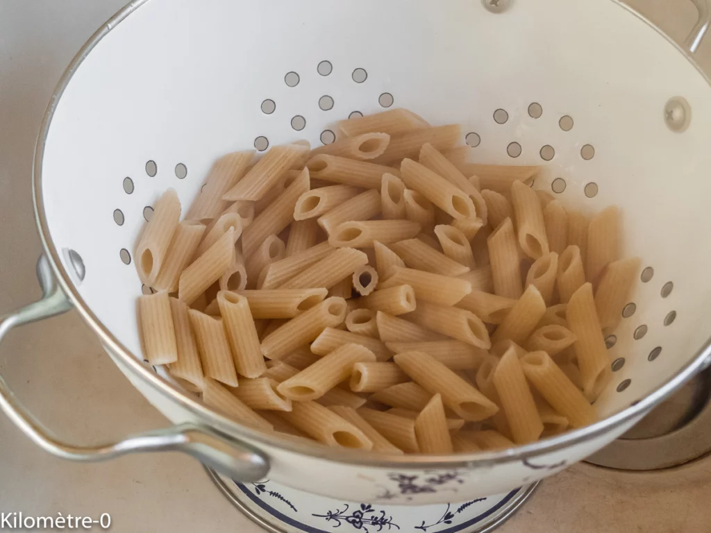 Salade de betteraves, pâtes et jambonneau - Étape 2