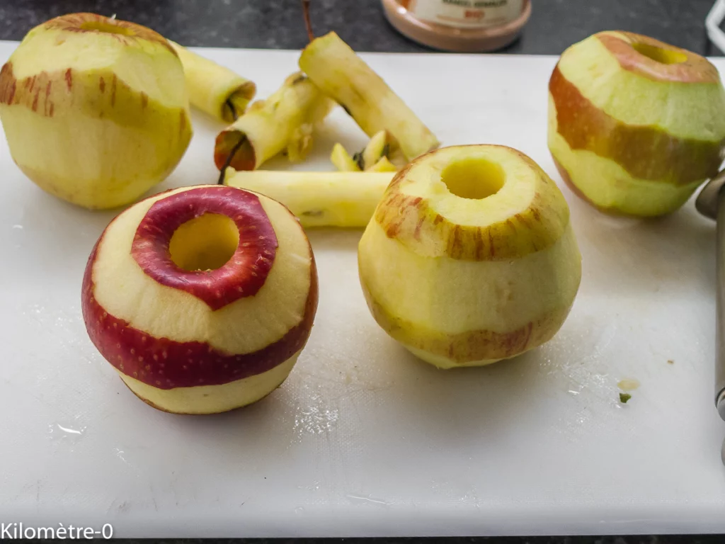 Pommes au four, sauce vanille gingembre - Étape 1
