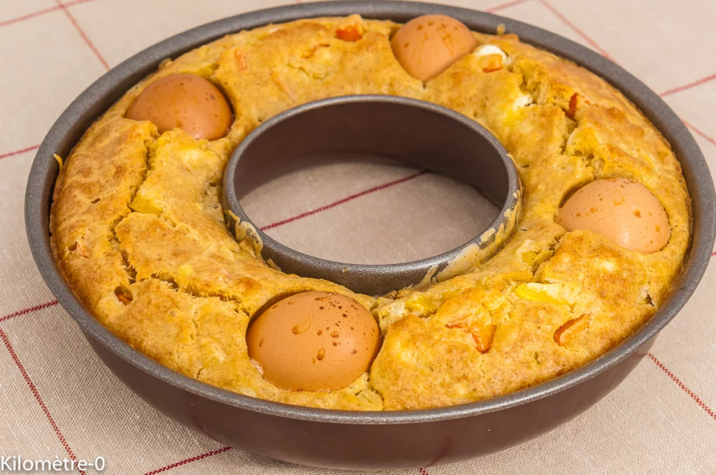 Cake salé végétarien de Pâques - Étape 8