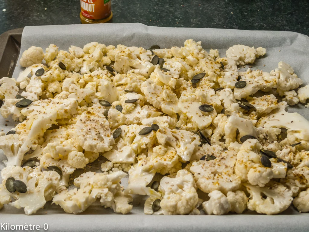 Chou fleur aux épices et graines cuit au four - Étape 3