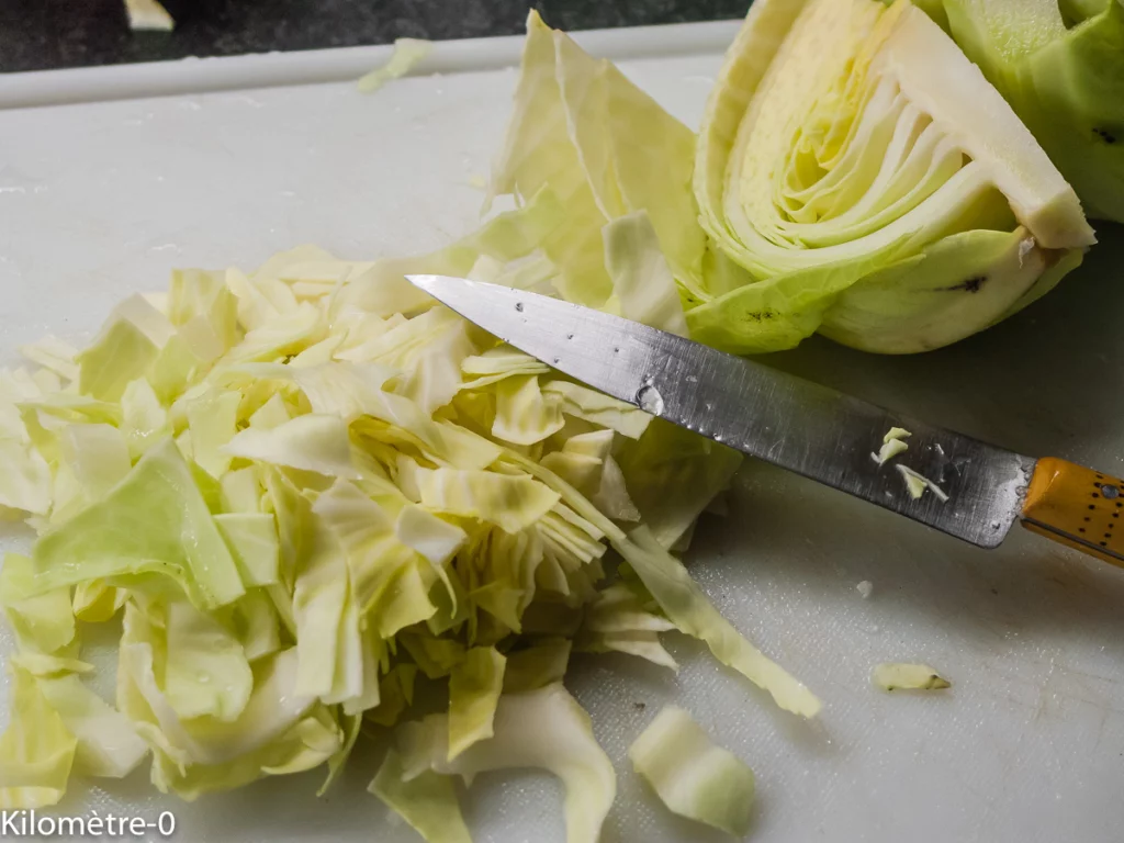 Salade de chou blanc d&rsquo;hiver - Étape 1