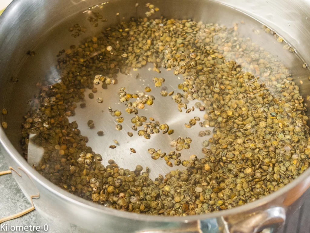 Salade de lentilles aux carottes et à l&rsquo;avocat - Étape 2