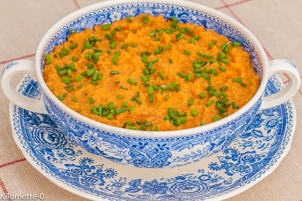 Photo de recette de crème de légumes, tartinade, houmous, carottes, carotte, légumes, facile, léger, végétarienne, healthy bio, rapide, four vapeur, de Kilomètre-0, blog de cuisine réalisée à partir de produits de saison et issus de circuits courts