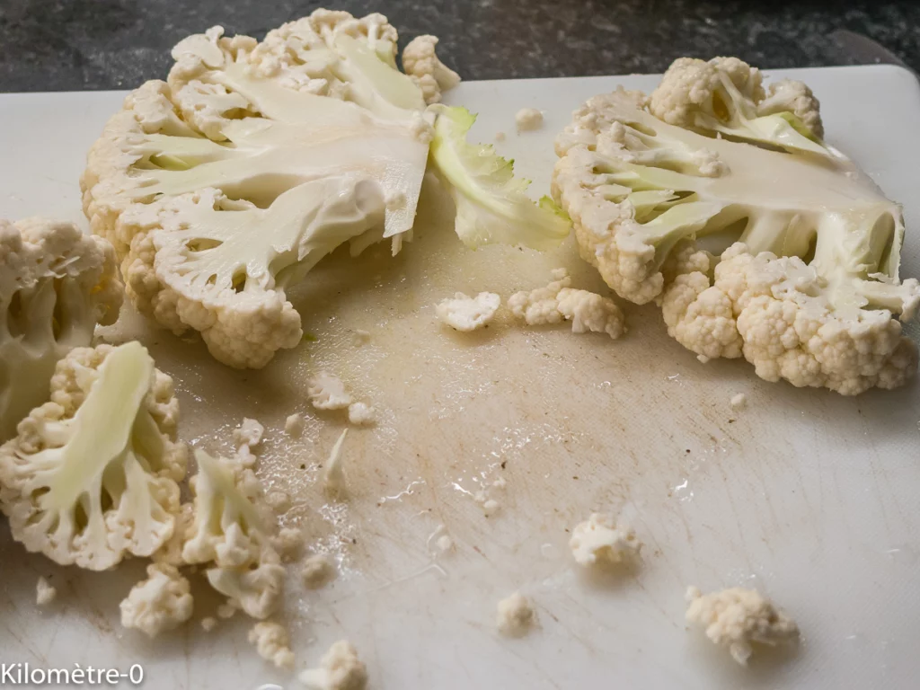 Burger de chou fleur jambon emmental - Étape 1