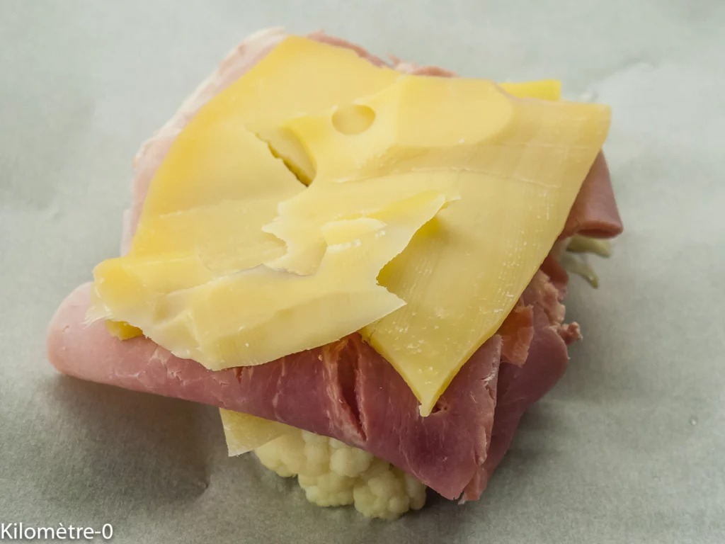 Burger de chou fleur jambon emmental - Étape 3