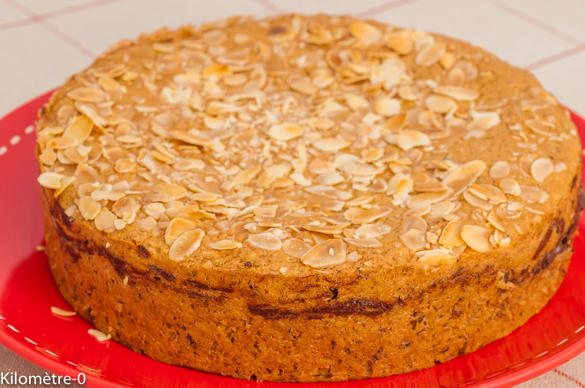 Photo de recette de dessert, gâteau aux blancs d'oeufs, crème, chocolat, facile, économique, bio de Kilomètre-0, blog de cuisine réalisée à partir de produits de saison et issus de circuits courts