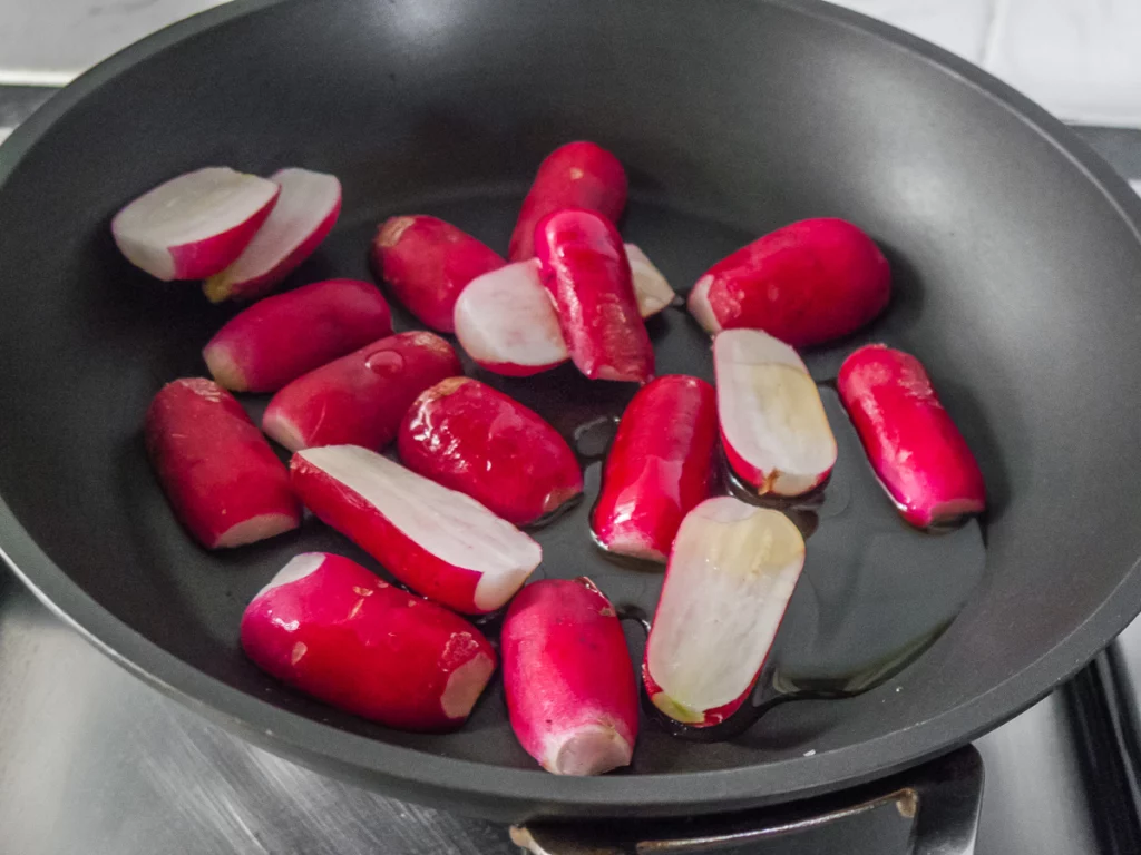 Pâtes au pesto de fanes de radis - Étape 7