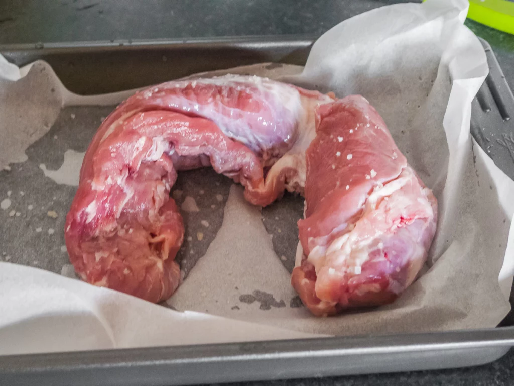 Filet mignon de porc aux pommes - Étape 1