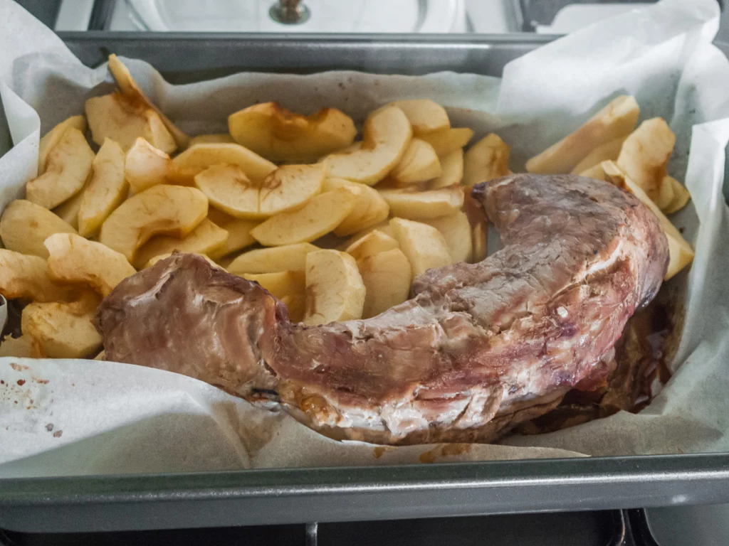 Filet mignon de porc aux pommes - Étape 3