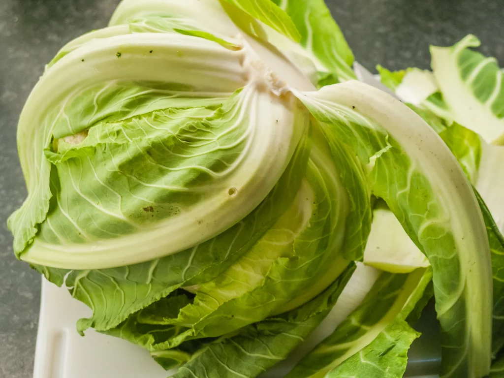 Soupe de côtes de chou fleur - Étape 1