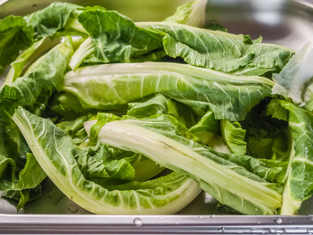 Côtes de chou fleur au jambon - Étape 1