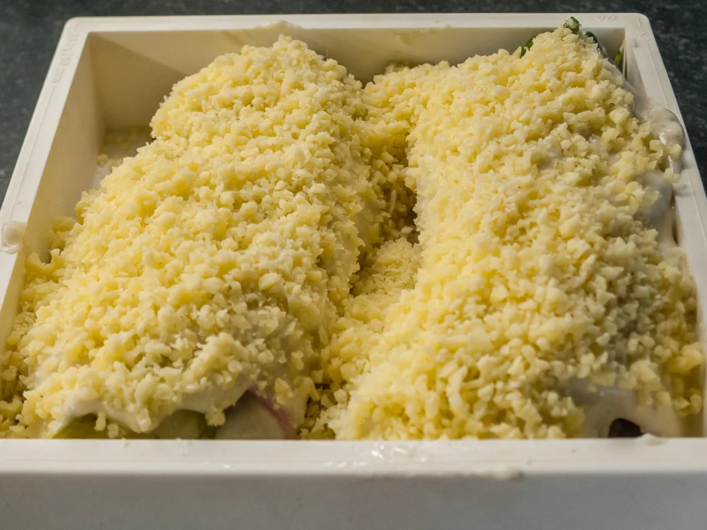 Côtes de chou fleur au jambon - Étape 8