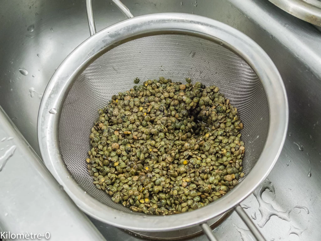 Boulettes de lentilles, purée de panais aux noisettes et à l&rsquo;orange - Étape 1