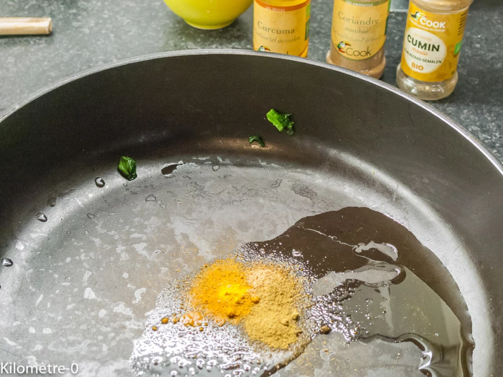 Lentilles et épinards aux pâtes - Étape 5